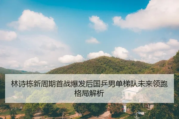 林诗栋新周期首战爆发后国乒男单梯队未来领跑格局解析